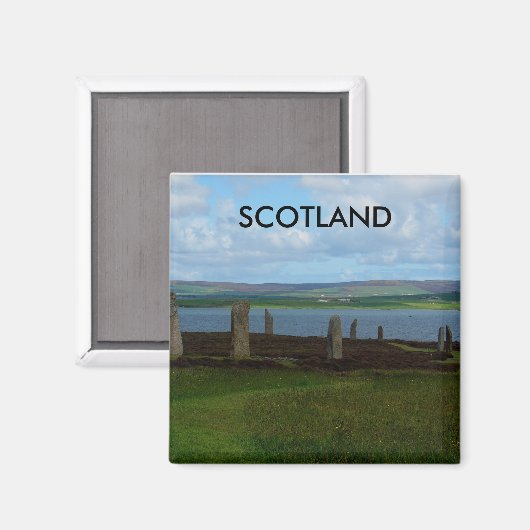 Ring of Brodgar - Schottland Magnet (Vorderseite/Rückseite)