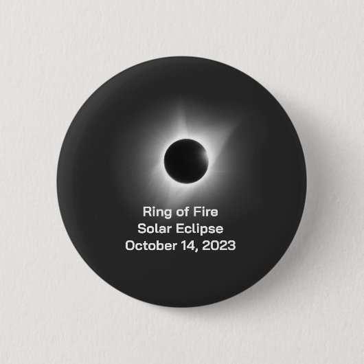 Ring of Fire Solar Eclipse 14. Oktober 2023. Button (Vorderseite)