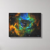 Ring of God - Rosette Nebula - Small Canvas Print Leinwanddruck (Vorderseite)