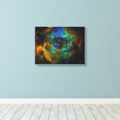 Ring of God - Rosette Nebula - Small Canvas Print Leinwanddruck (Insitu (Holzboden))