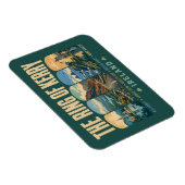 Ring of Kerry Ireland Landmarks Illustration Retro Magnet (Rechte Seite)