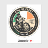 Ring of Kerry Ireland Motorrad Aufkleber (Blatt)