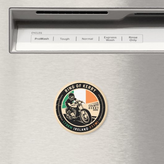 Ring of Kerry Ireland Motorrad Magnet (In Situ (Geschirrspüler))
