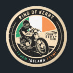 Ring of Kerry Ireland Motorrad Magnet<br><div class="desc">Ring of Kerry in einem Vintagen,  bedrückten Stil Emblem. Es ist eine landschaftliche Küstenstraße in Irland.</div>