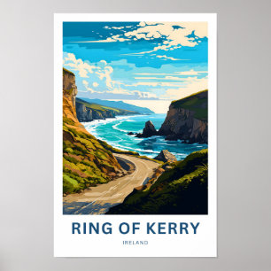 Ring of Kerry Ireland Travel Print Poster