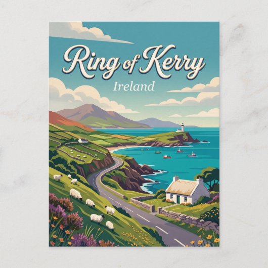 Ring of Kerry Irland Postkarte (Vorderseite)