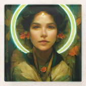 Ring of Light Fantasy Sci-fi Glasuntersetzer (Vorderseite)