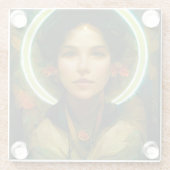 Ring of Light Fantasy Sci-fi Glasuntersetzer (Rückseite)