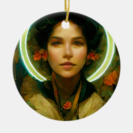 Ring of Light Fantasy Sci-fi Keramik Ornament (Vorne)
