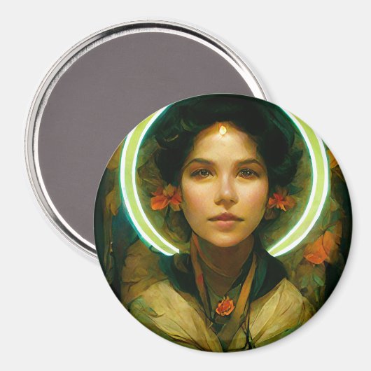Ring of Light Fantasy Sci-fi Magnet (Vorderseite/Rückseite)