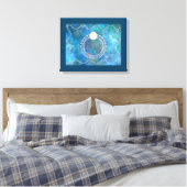 Ring of Water Canvas Print Leinwanddruck (Insitu (Schlafzimmer))