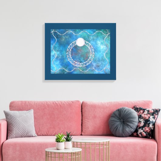 Ring of Water Canvas Print Leinwanddruck (Insitu (Wohnzimmer))