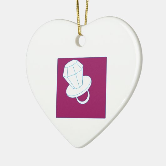 Ring-Pop Keramik Ornament (Links)