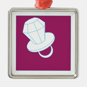 Ring-Pop Silbernes Ornament