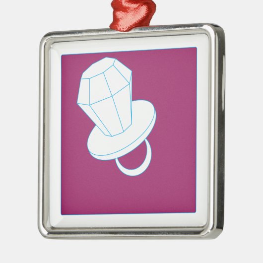 Ring-Pop Silbernes Ornament (Links)