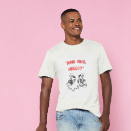 "Ring Ring, Hallo?" 2 Handgezeichnete Skelette, di T-Shirt