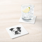 Ring-Safe Bulldog-Untersetzer Rechteckiger Pappuntersetzer (Vor Ort)