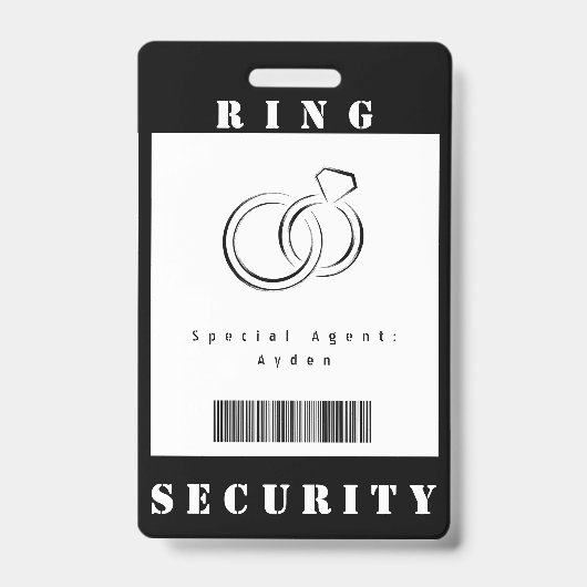 Ring Security-Abzeichen Ausweis (Vorderseite)