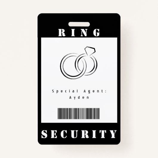 Ring Security-Abzeichen Ausweis (Vorderseite)
