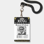Ring Security-Abzeichen Ausweis (Front with Lanyard)