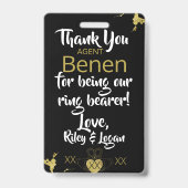 Ring Security-Abzeichen Ausweis (Back)