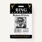 Ring Security-Abzeichen Ausweis (Vorderseite)