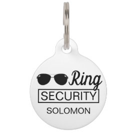 Ring Security Begleiter Hochzeit eleganten Hundrin Haustiermarke