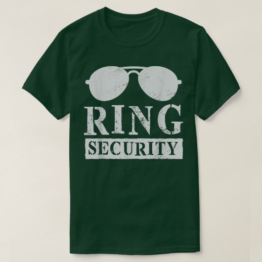 Ring Security Engagement Bachelor Party Matching T-Shirt (Design vorne)