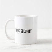 Ring Security Funny Wedbride Groom Party Geschenk Kaffeetasse (Links)