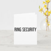 Ring Security Funny Wedbride Groom Party Geschenk Karte (Gelbe Blume)