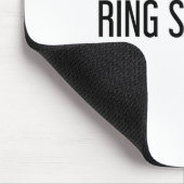 Ring Security Funny Wedbride Groom Party Geschenk Mousepad (Ecke)