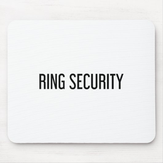 Ring Security Funny Wedbride Groom Party Geschenk Mousepad (Vorne)