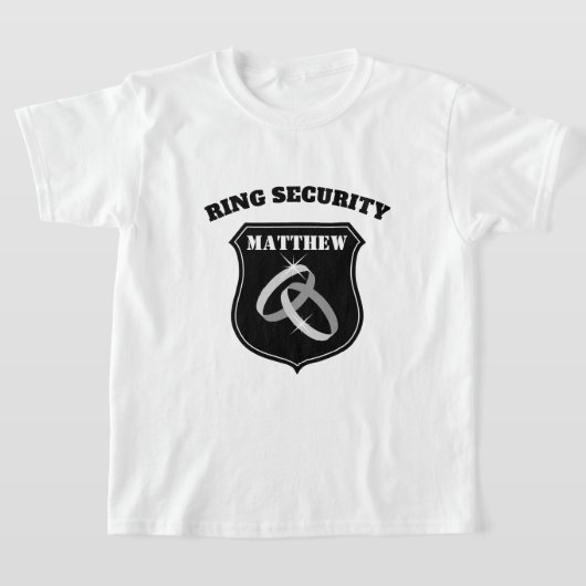 Ring Security Hochzeit zum Shirt für Kinder (Ablage )