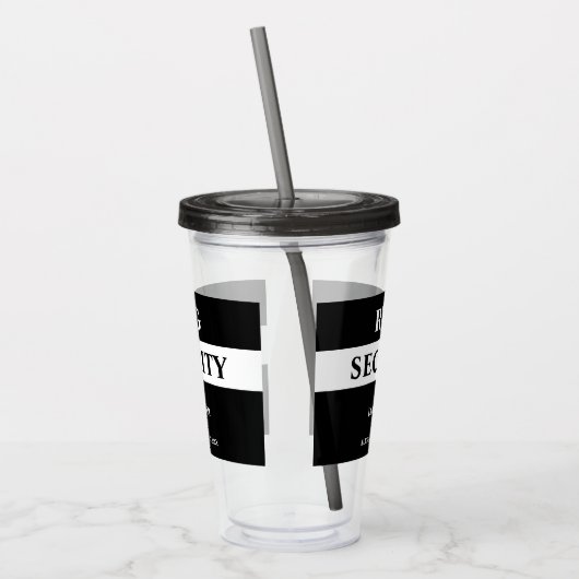 Ring Security Ring Bearer Agent  Acryltrinkbecher (Links)