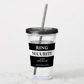 Ring Security Ring Bearer Agent  Acryltrinkbecher (Rückseite)