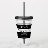 Ring Security Ring Bearer Agent  Acryltrinkbecher (Vorderseite)