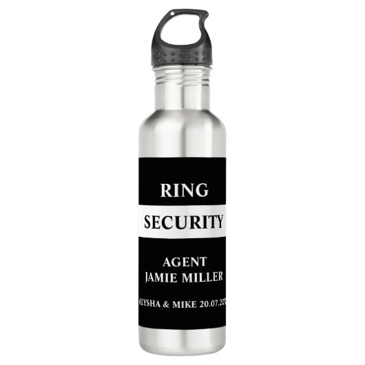 Ring Security Ring Bearer Agent  Edelstahlflasche (Vorderseite)