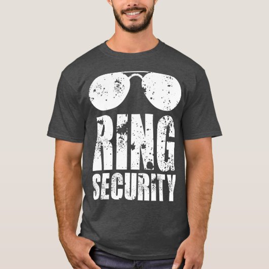 Ring Security Ring Bearer Boys Wedding Party T-Shirt (Vorderseite)