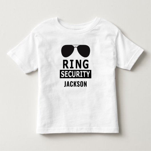 Ring Security Ring Bearer Junge Kleinkind T-shirt (Vorderseite)