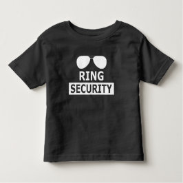 Ring Security Ring Bearer Personalized Boy Kleinkind T-shirt