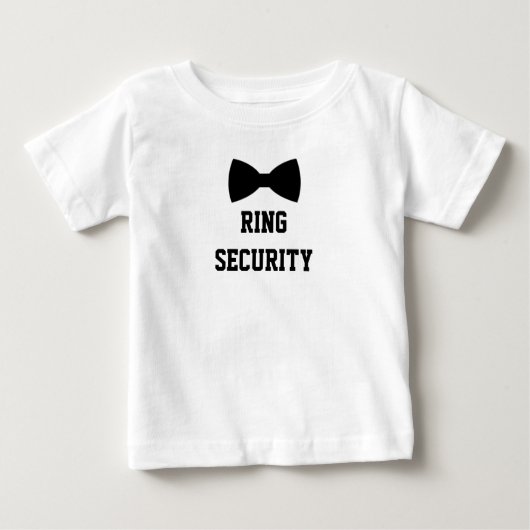 Ring Security Ring Bearer T-Shirt. Niedlicher T - Baby T-shirt (Vorderseite)