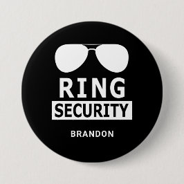 Ring Security Ring Bearer Trauzeuge Geschenk Button