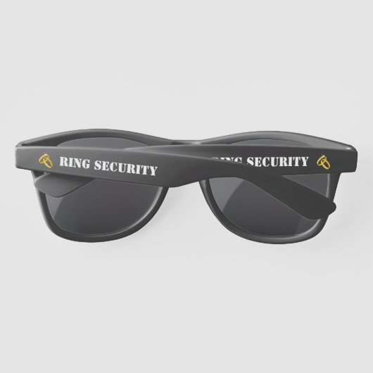 Ring Security schwarze Sonnenbrille für Ringträger (Rückseite)