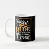 Ring Security Wedding Party Funny Ring Bearer  Kaffeetasse (Links)