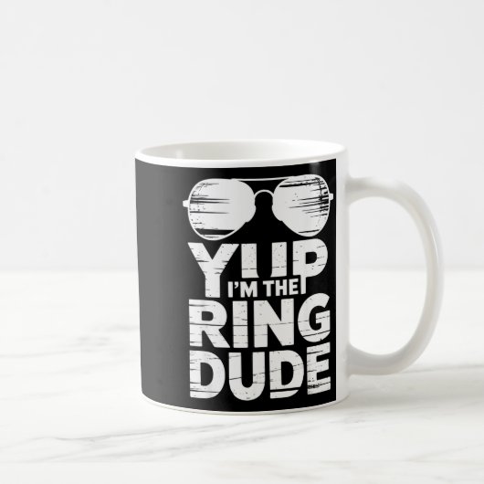 Ring Security Wedding Party Funny Ring Bearer  Kaffeetasse (Rechts)