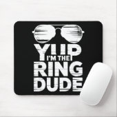 Ring Security Wedding Party Funny Ring Bearer  Mousepad (Mit Mouse)