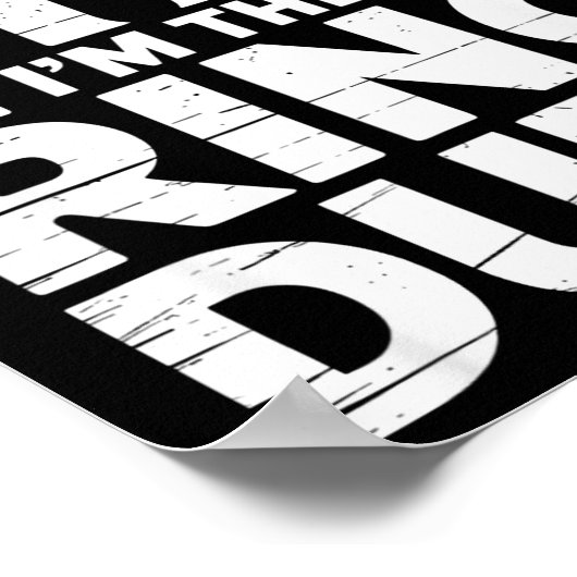 Ring Security Wedding Party Funny Ring Bearer  Poster (Ecke)