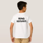 Ring Security Wedding Probe Träger TShirt (Schwarz voll)