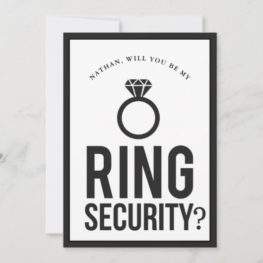 Ring-Sicherheit Einladung (Vorderseite)