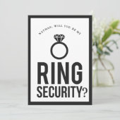 Ring-Sicherheit Einladung (Stehend Vorderseite)